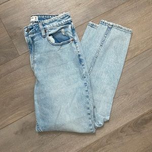 Abercrombie & Fitch light wash high rise skinny jeans